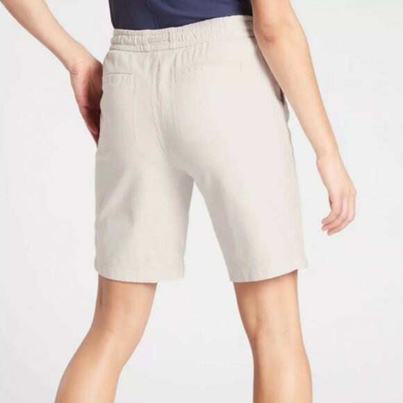 ATHLETA Cream Farallon Bermuda High Waisted Cotton Casual Travel Shorts Size 2 - Picture 12 of 12